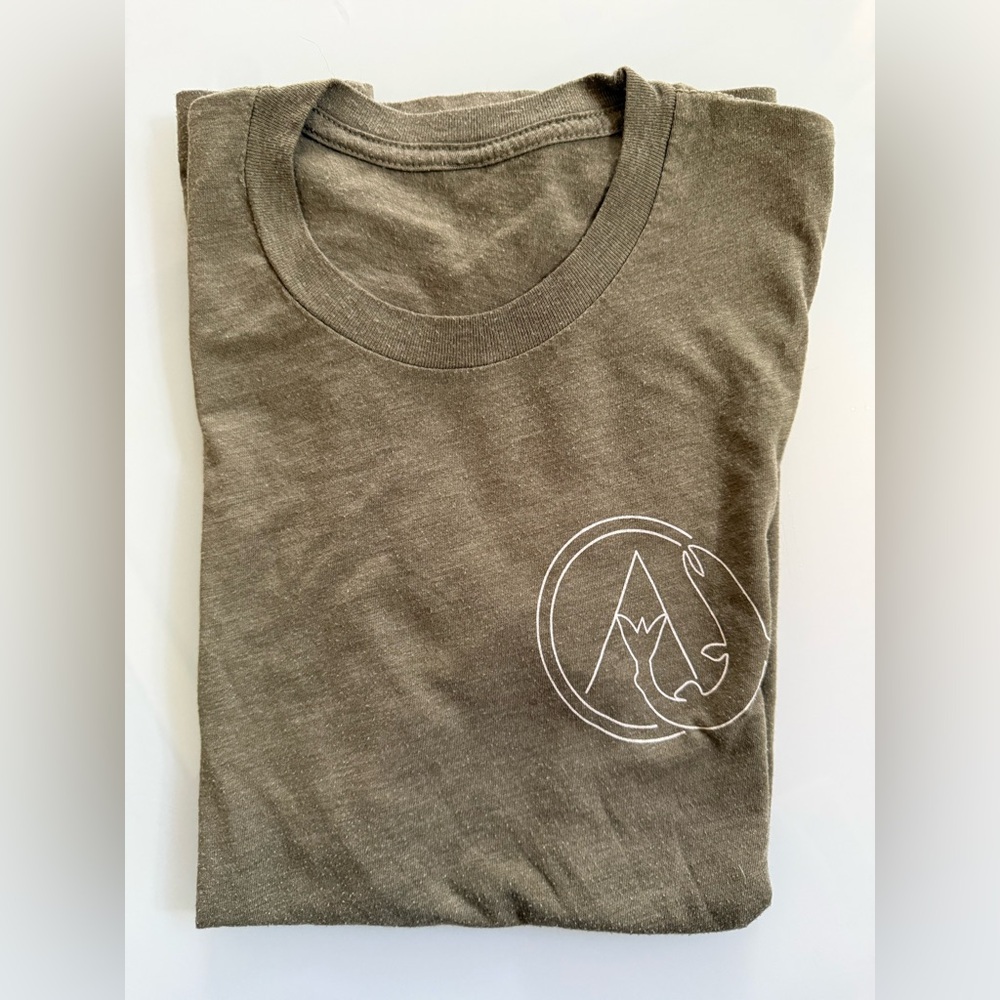 Classic Olive Crew Neck Men's T-Shirt